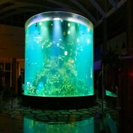 Txinako ohiturak cheap super big round pmma glass aquariums clear cylinder acrylic fish tankers