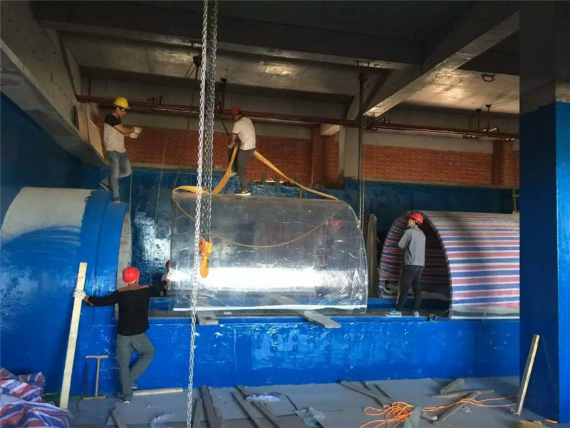 akuario plastiko akuarikoa Aquarium proiektuaren tunela